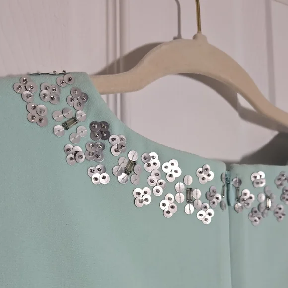 Vineyard Vines Mint Green Embellished Mini Dress Size 4 - Picture 7 of 7